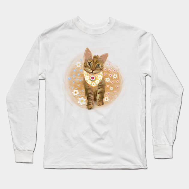 Lili In Flowers Long Sleeve T-Shirt by Luca loves Lili